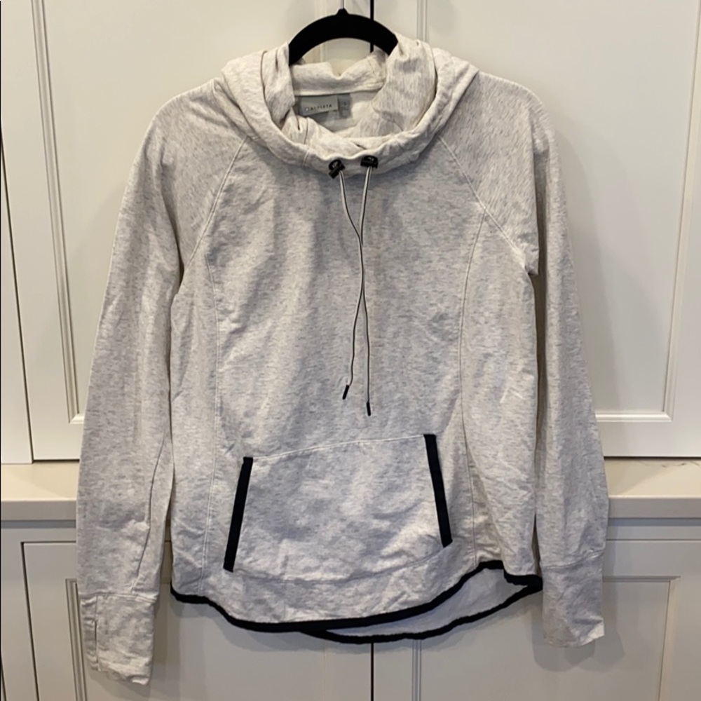 Athleta cowl neck with hood.